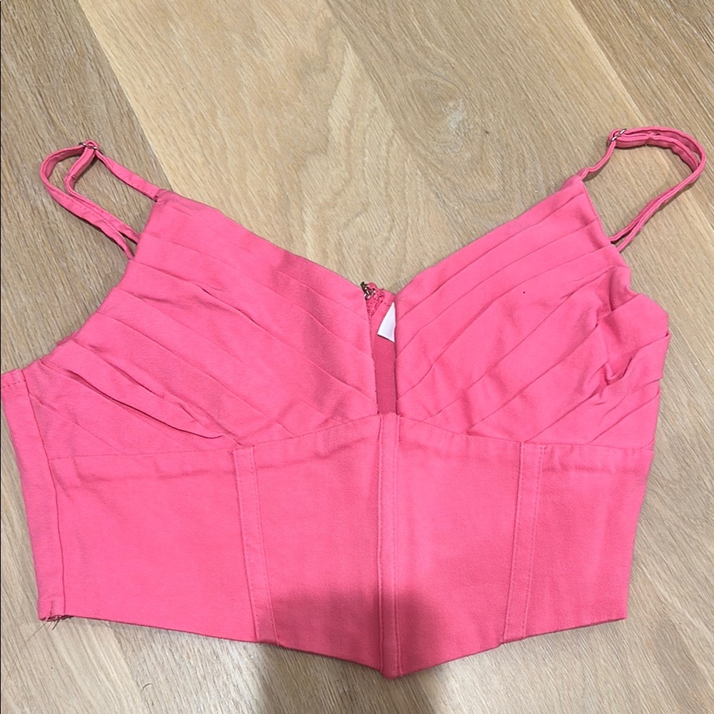 MABEL Pink Crop Top